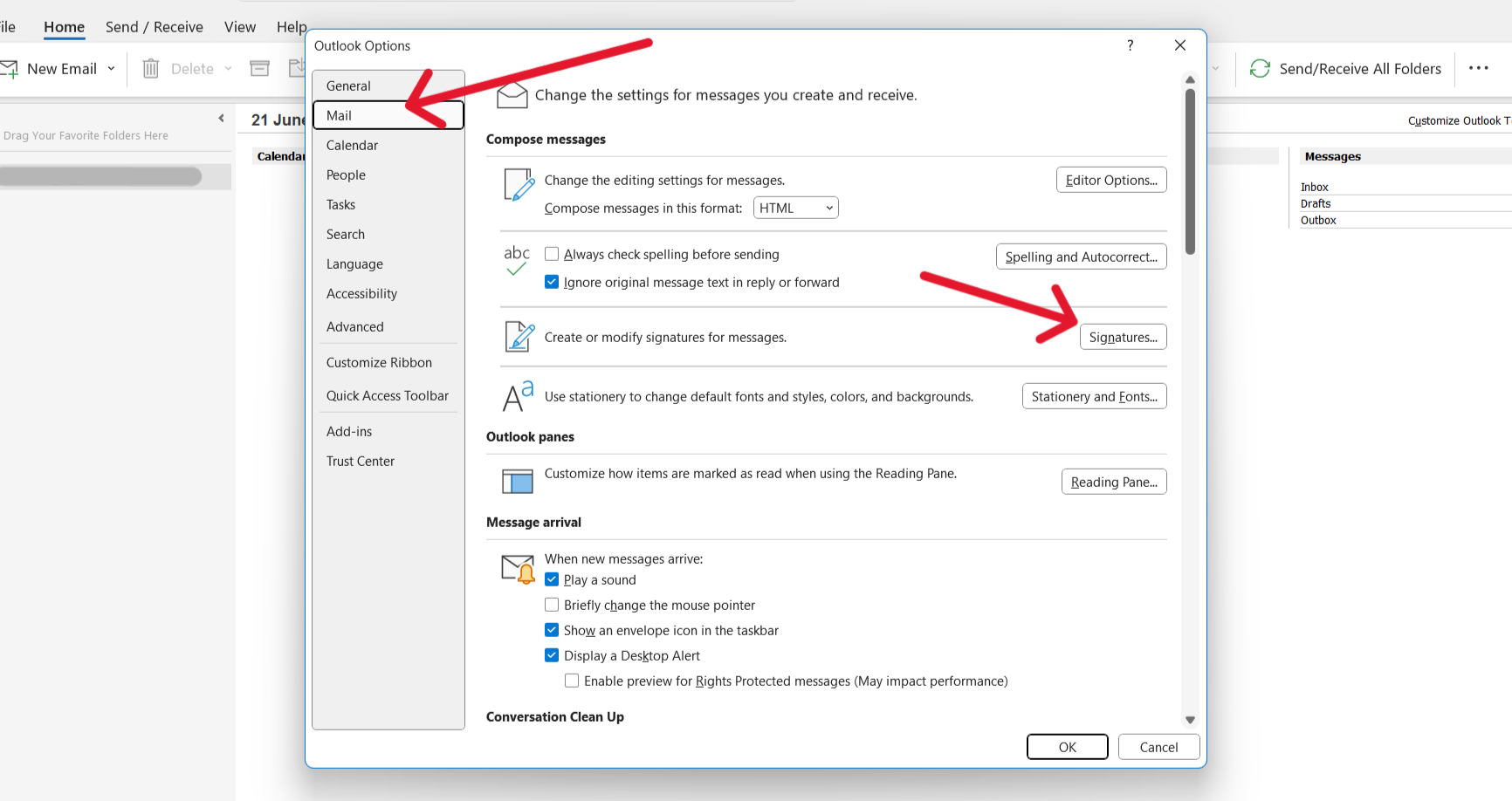 How To Add An Email Signature In Outlook Labyrinth Technology set-up-email-signature-in-outlook-pnaarab