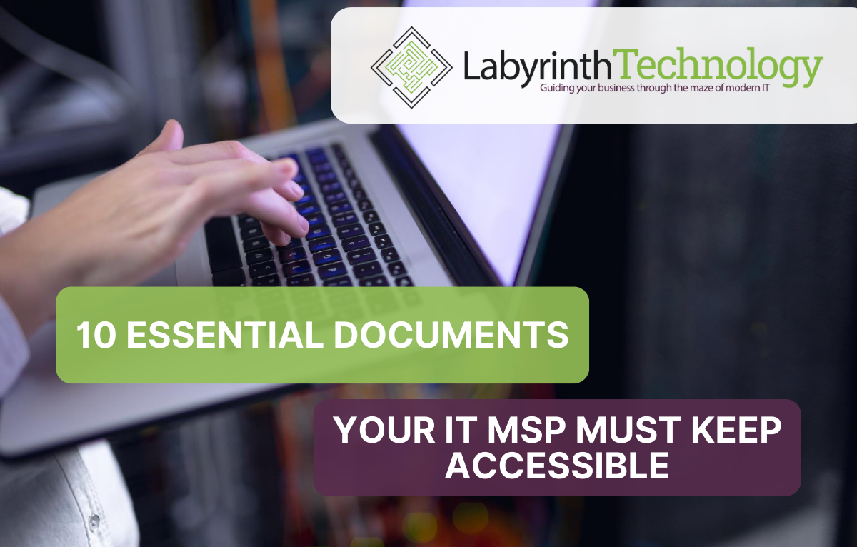 10 Essential Documents Your IT MSP Must Keep Accessible