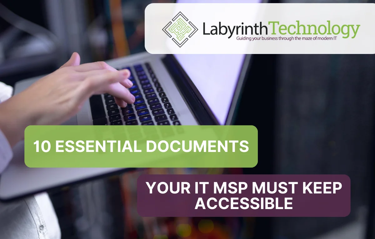 10 Essential Documents Your IT MSP Must Keep Accessible